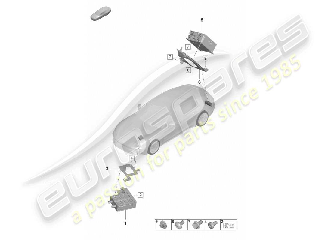 porsche 2024 (panamera 971-2) chargeur de chauffage haute tension (ptc) pour batterie haute tension schéma des pièces