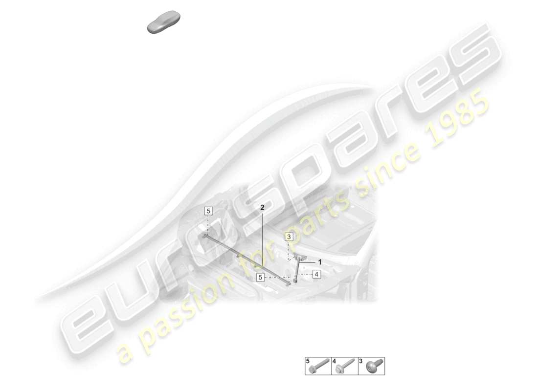 porsche 2023 (992-1 gt3/rs/st) jambe de force avant schéma des pièces