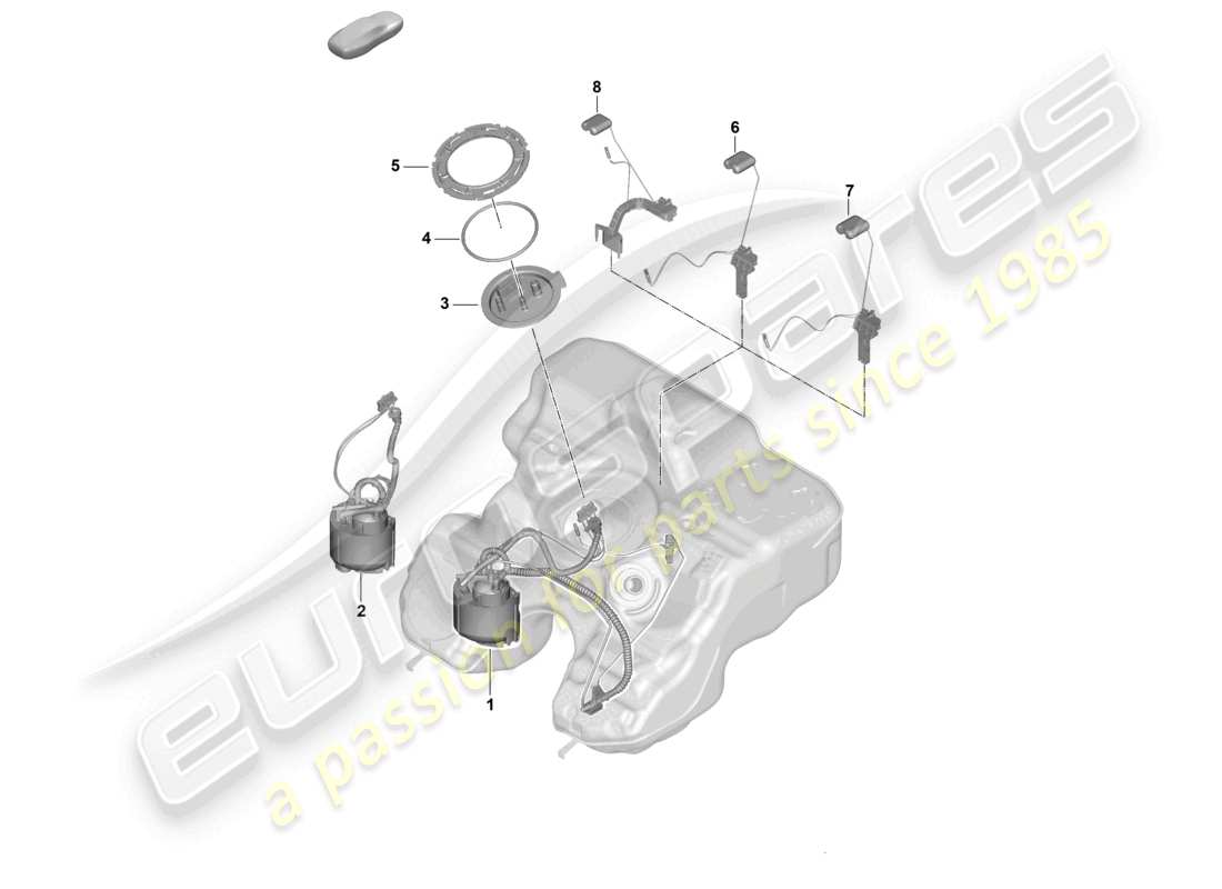 porsche 2024 (992-2) pompe à carburant transmetteur pour jauge de carburant diagramme des pièces