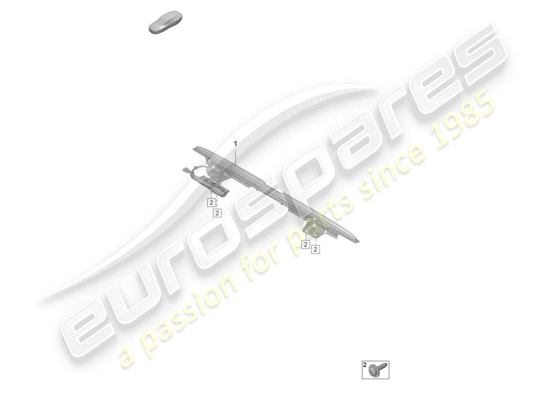 porsche 2022 (992-1) déflecteur de vent schéma des pièces