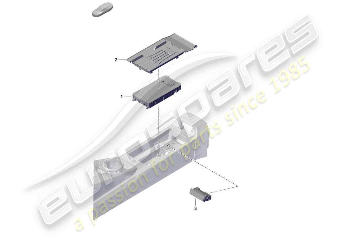 porsche 2026 (992-2 gt3) chargeur à induction pour téléphone portable interface multimédia schéma des pièces