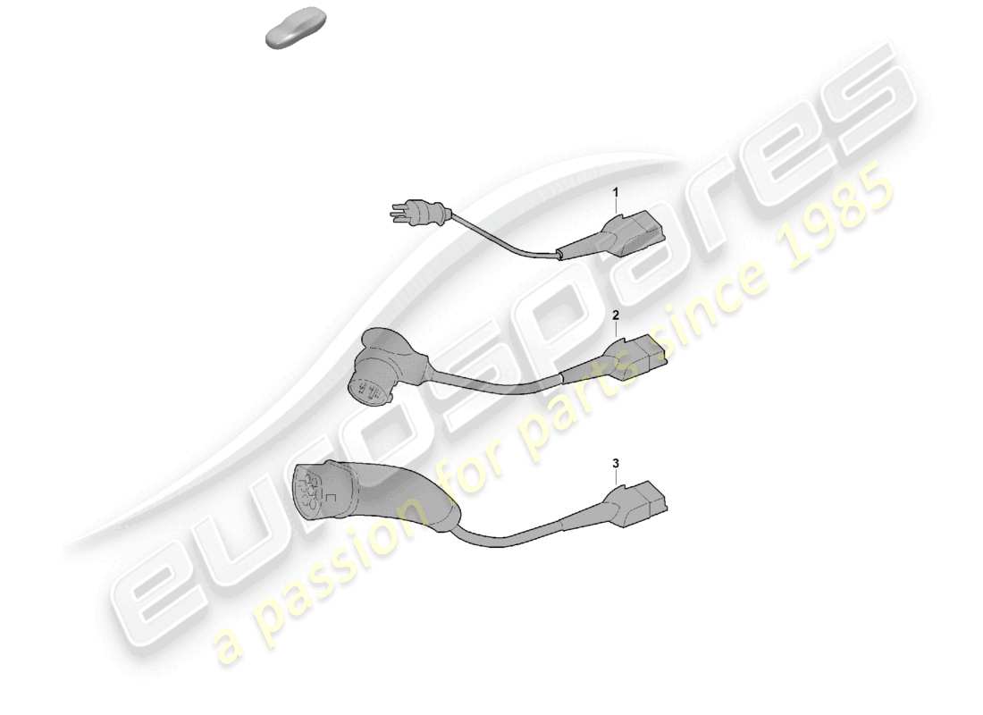 porsche 2026 (cayenne e3 pa) câble de charge pour prise secteur schéma des pièces