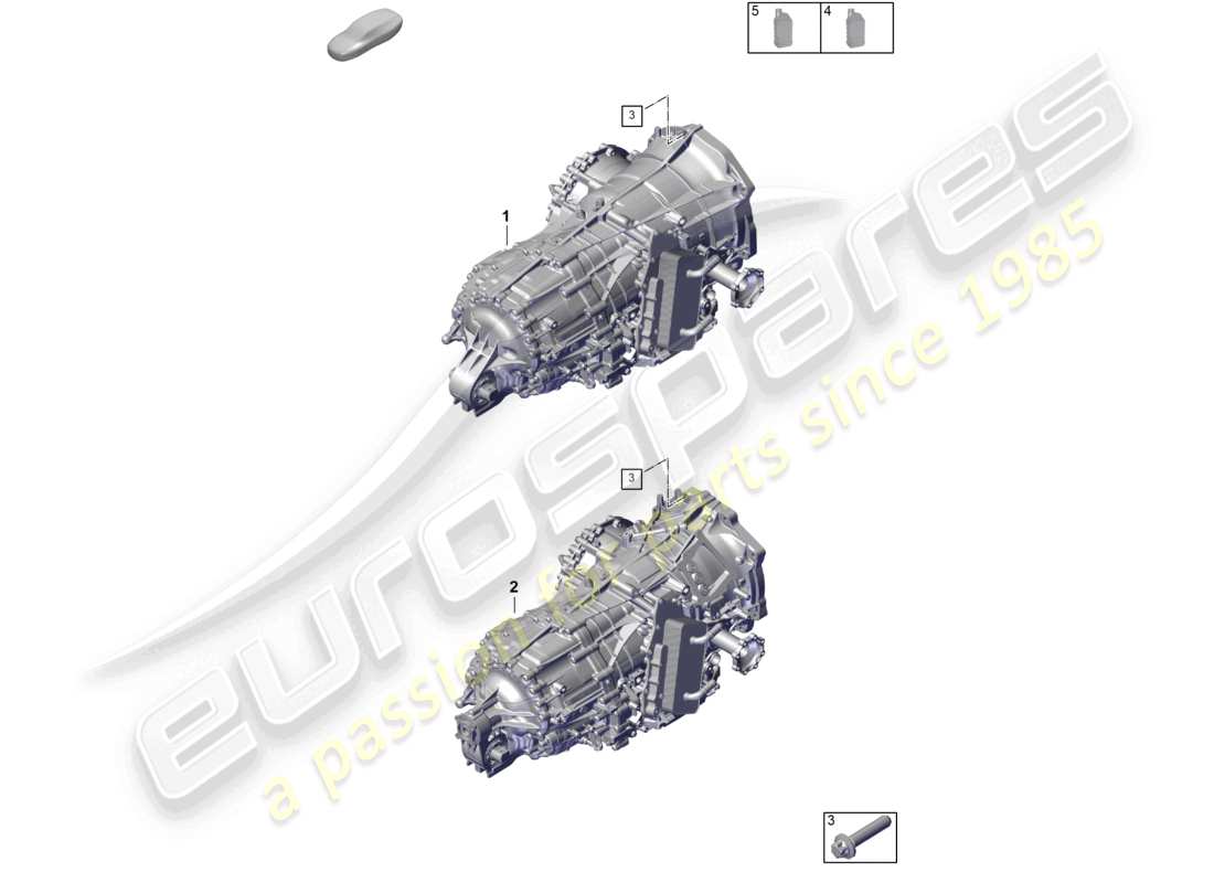 porsche 2024 (992-2) 8-speed boîte de vitesses à double embrayage - pdk - pour véhicules à propulsion hybride schéma des pièces du liquide de transmission