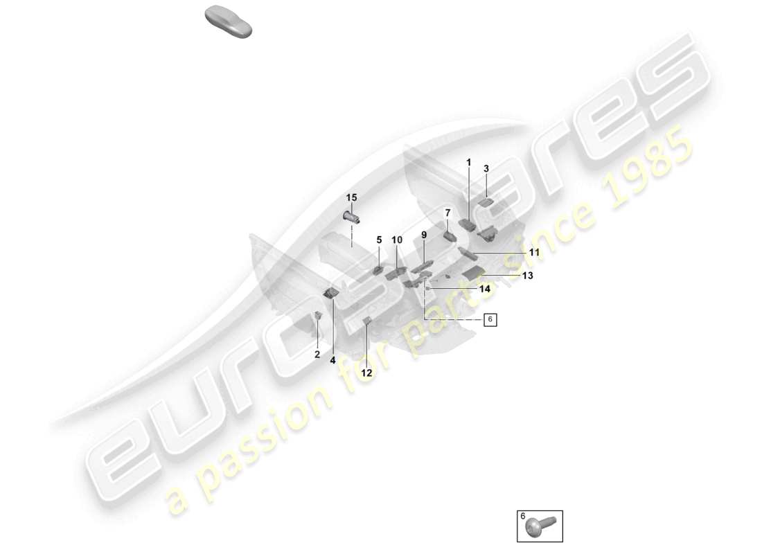 porsche 2024 (992-2) schéma des composants de la prise d'interface multimédia du commutateur