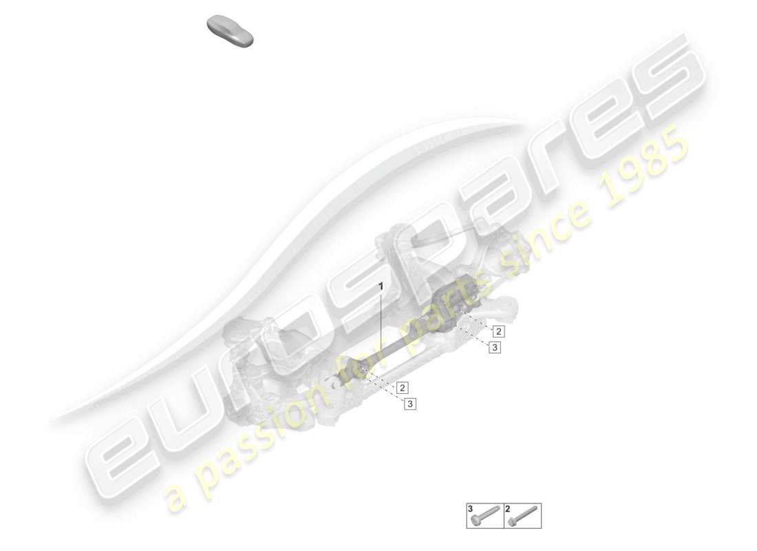 porsche 2023 (taycan 9j1-1) diagramme des pièces de l'essieu arrière de direction