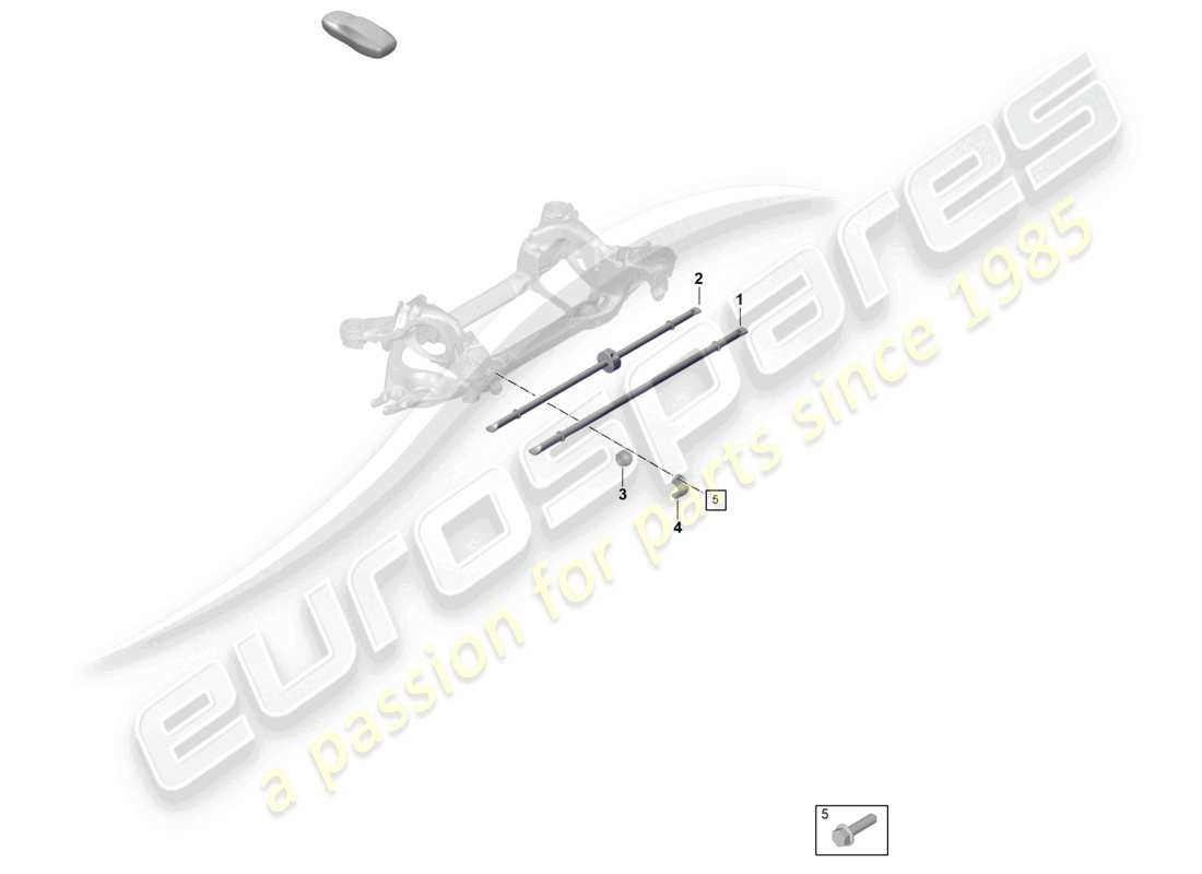 porsche 2022 (taycan 9j1-1) barre anti-roulement schéma des pièces
