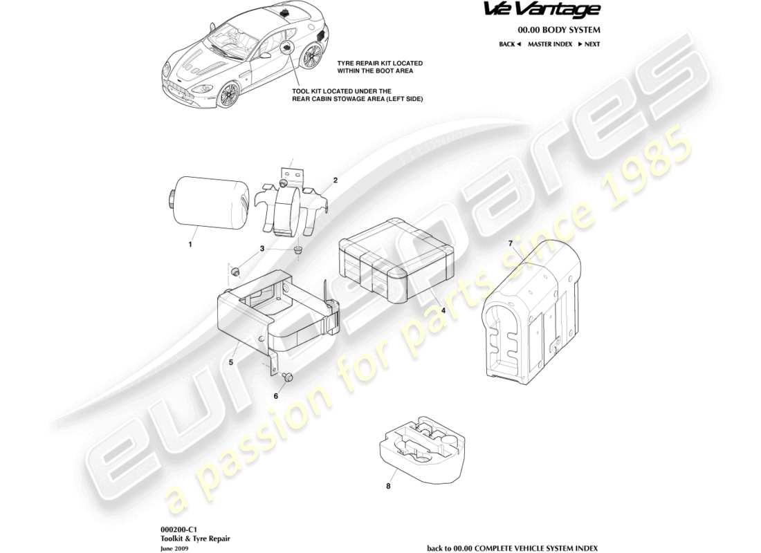 schéma de pièce contenant le numéro de pièce 6g33-19l523-aa