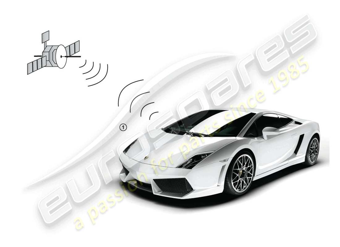 lamborghini lp570-4 sl (accessories) système de positionnement de véhicule schéma des pièces