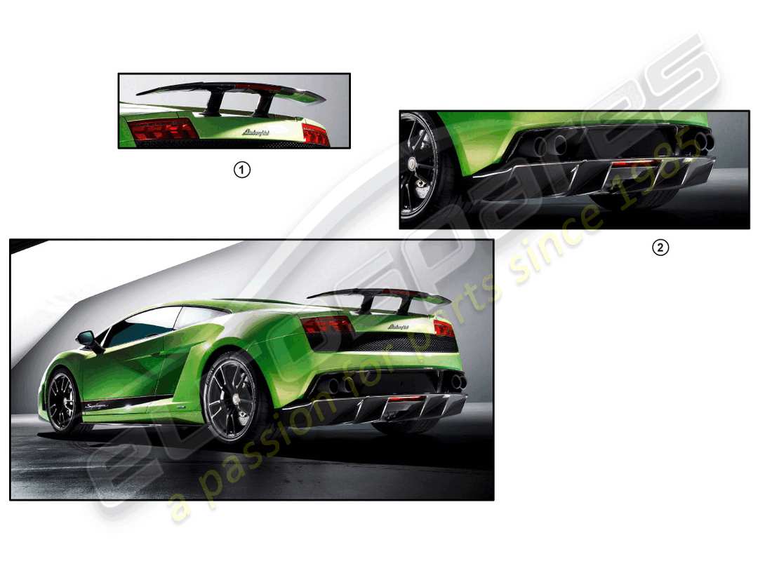 lamborghini lp560-4 spyder fl ii (accessories) kit de rénovation schéma des pièces