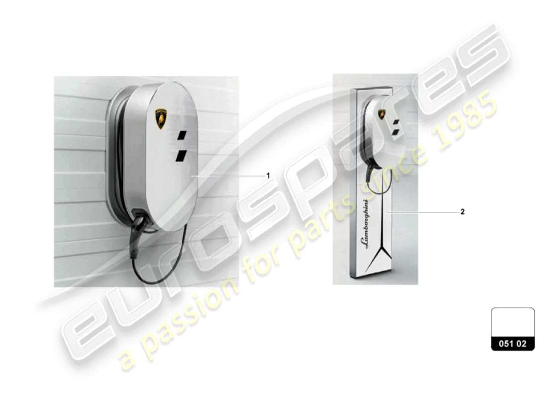 lamborghini revuelto coupe (accessories) chargeur de batterie schéma des pièces