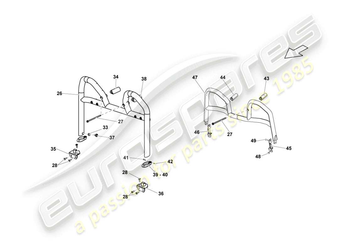 lamborghini lp570-4 sl (2014) protection contre le surroulement schéma des pièces