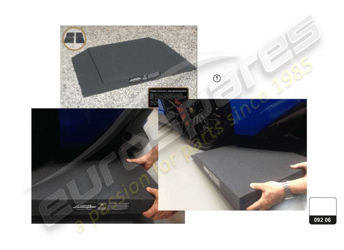 lamborghini huracan tecnica (accessories) coussin d'impact schéma des pièces