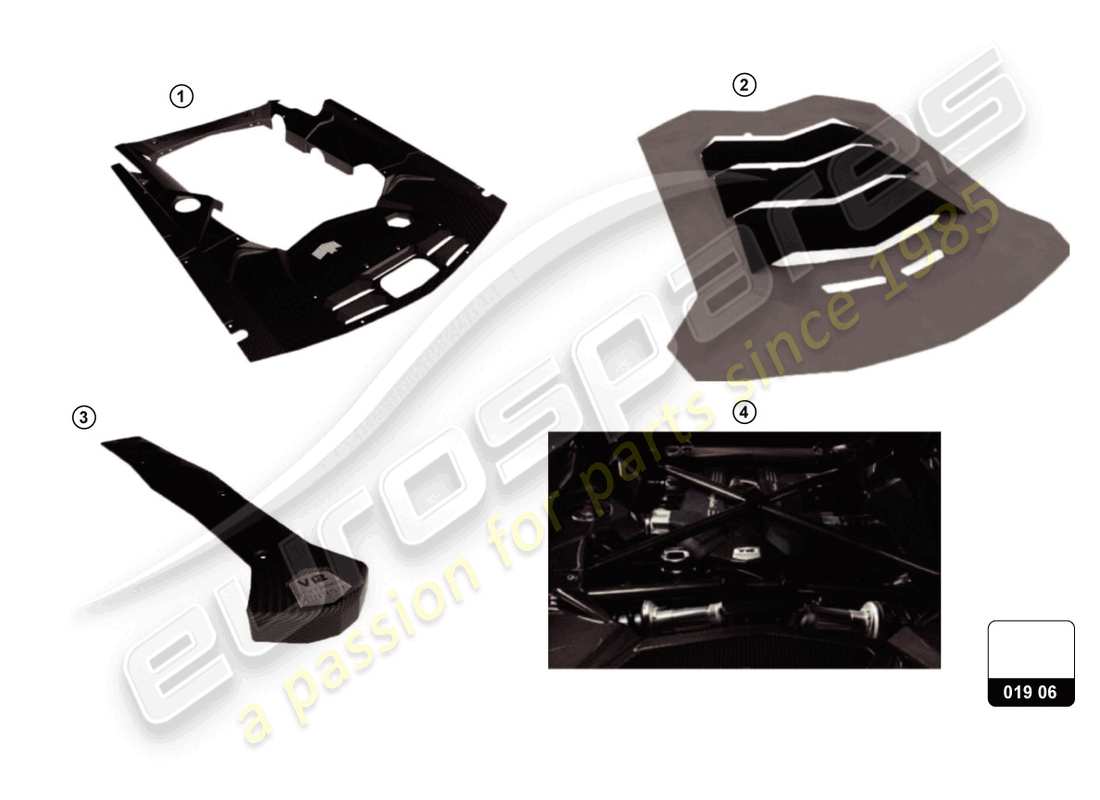lamborghini aventador ultimae (accessories) couvre le diagramme de pièce