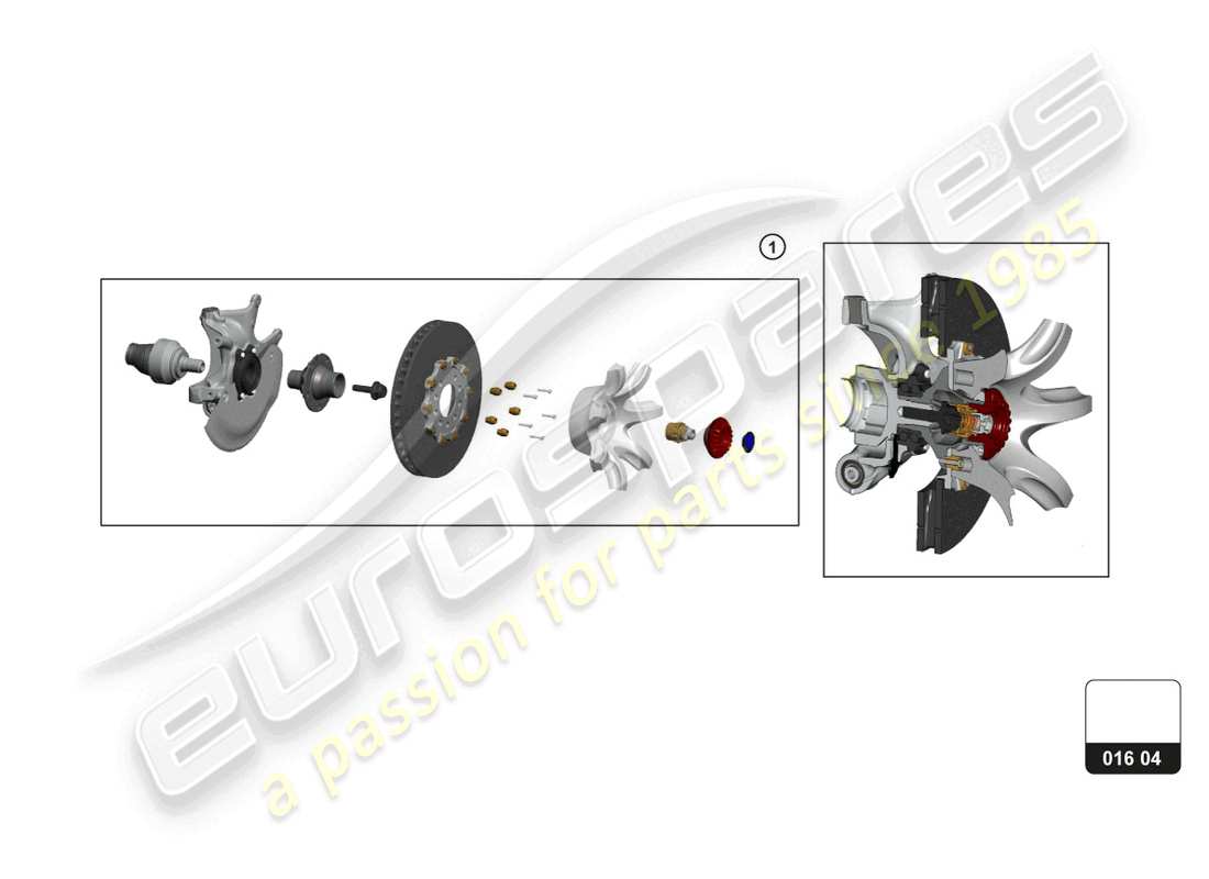 lamborghini aventador ultimae (accessories) écrou de roue schéma des pièces