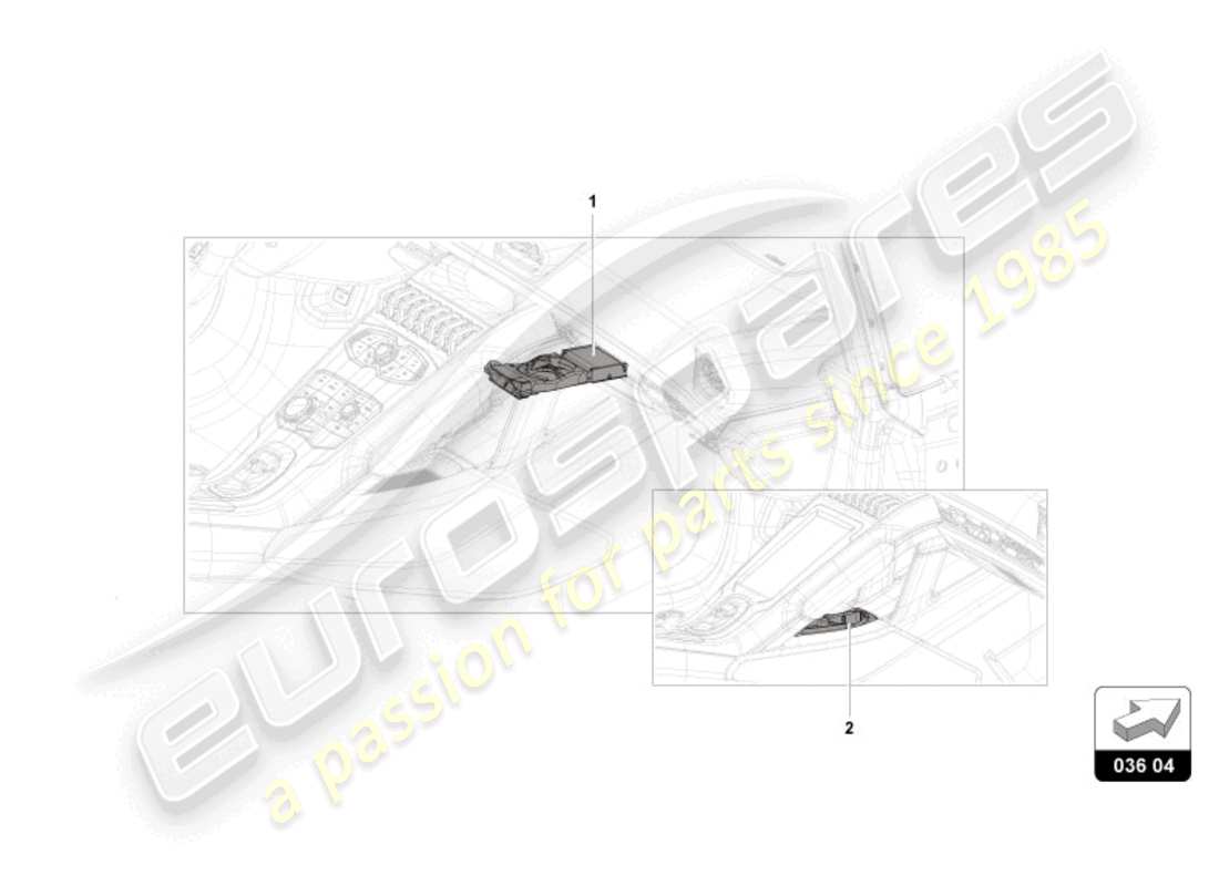 lamborghini huracan tecnica (accessories) porte-boissons schéma des pièces