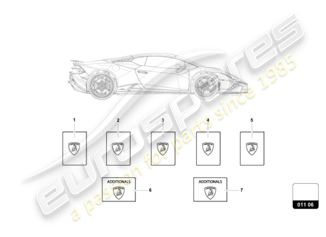 lamborghini tecnica (2023) portefeuille de véhicule schéma des pièces