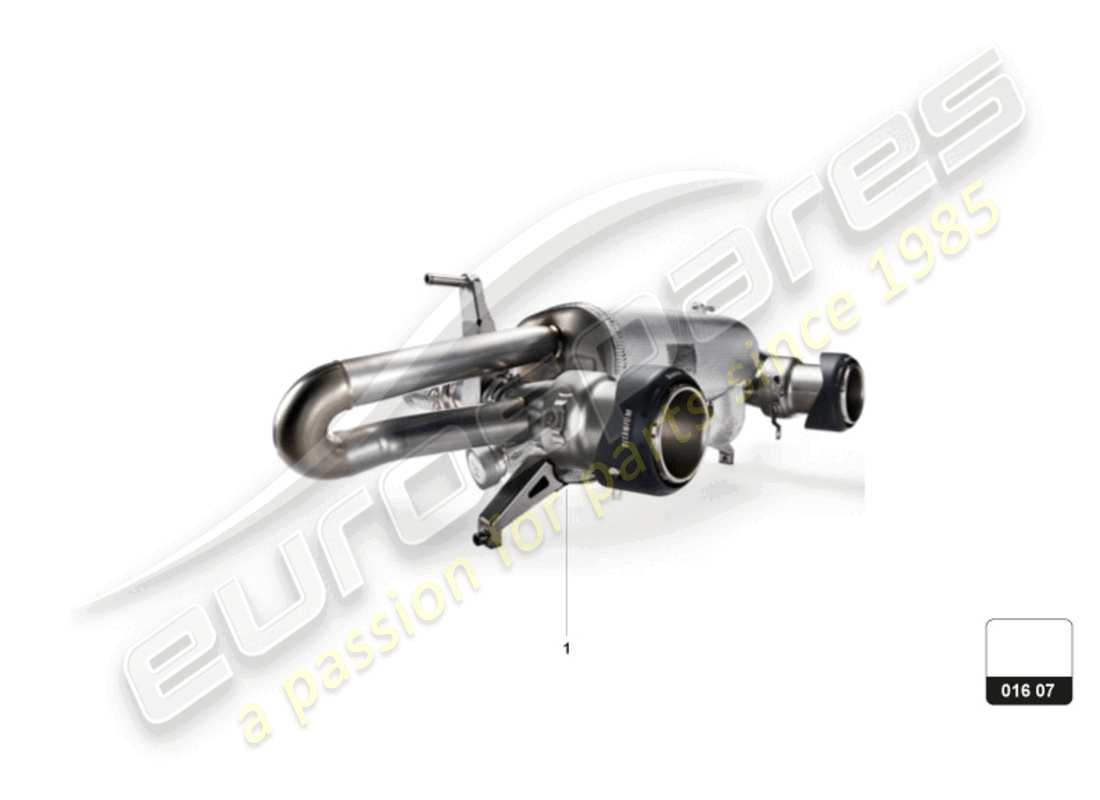 lamborghini huracan sto (accessories) système d'échappement sport (compl.) schéma des pièces