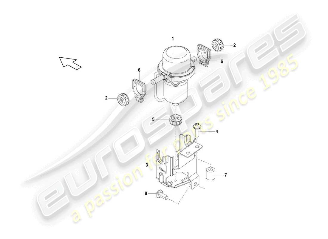 lamborghini lp550-2 spyder (2010) pompe à vide pour servo de frein schéma des pièces