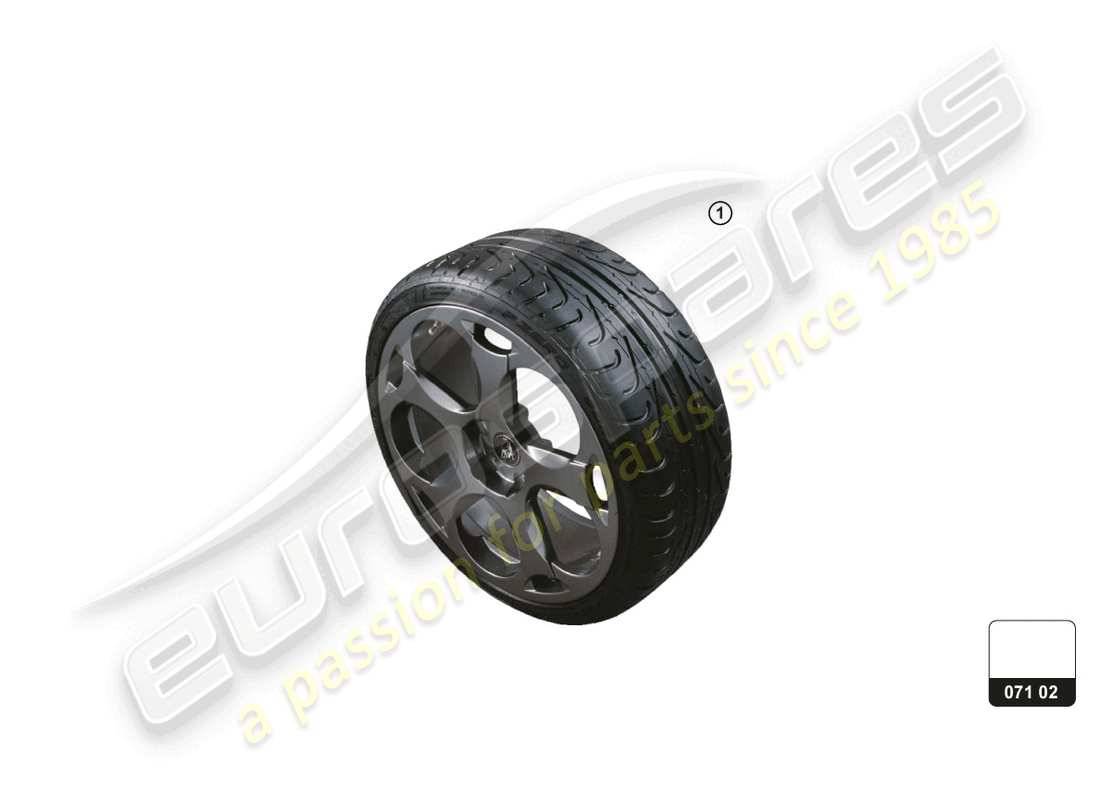 lamborghini aventador ultimae roadster (accessories) pneus schéma des pièces
