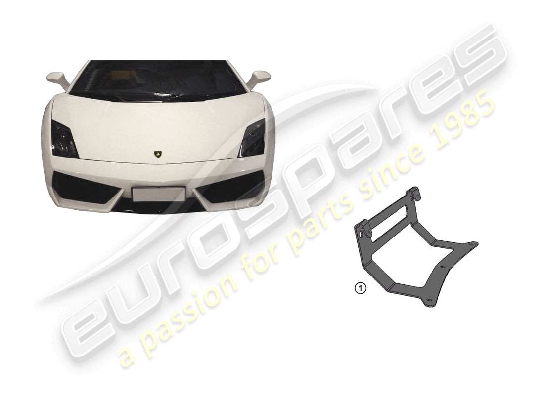 lamborghini lp560-4 coupe (accessories) support de plaque d'immatriculation