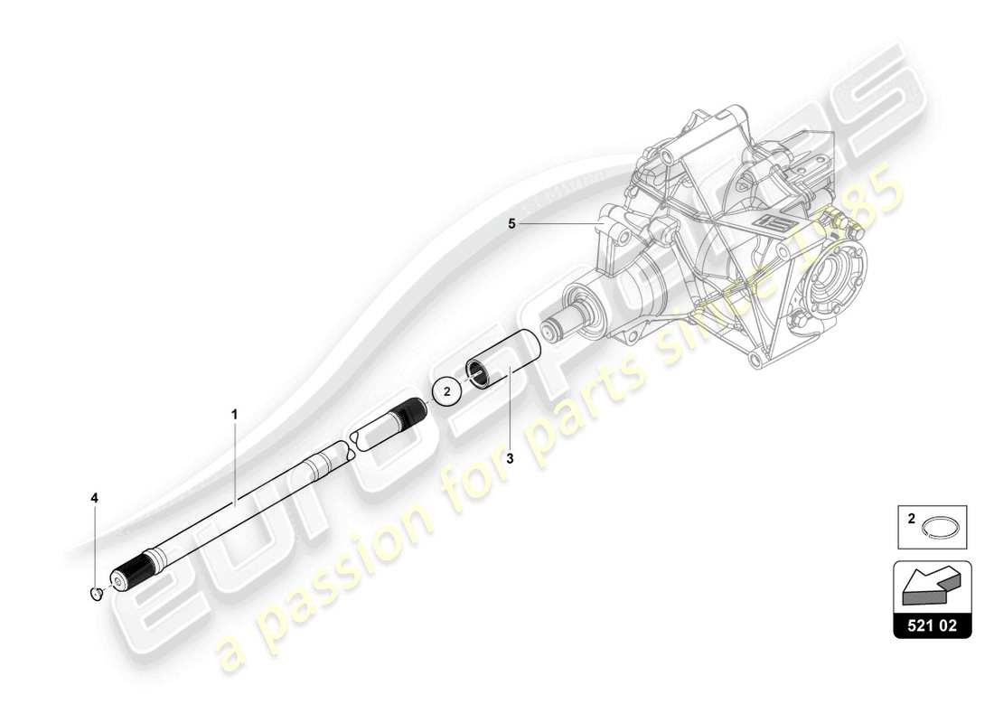 lamborghini ultimae (2022) arbre d'entrée schéma des pièces