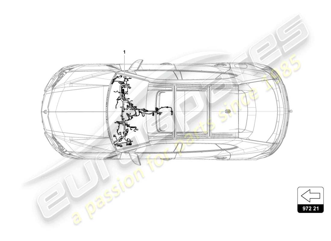 lamborghini urus (2022) jeu de câblage pour tableau de bord schéma des pièces