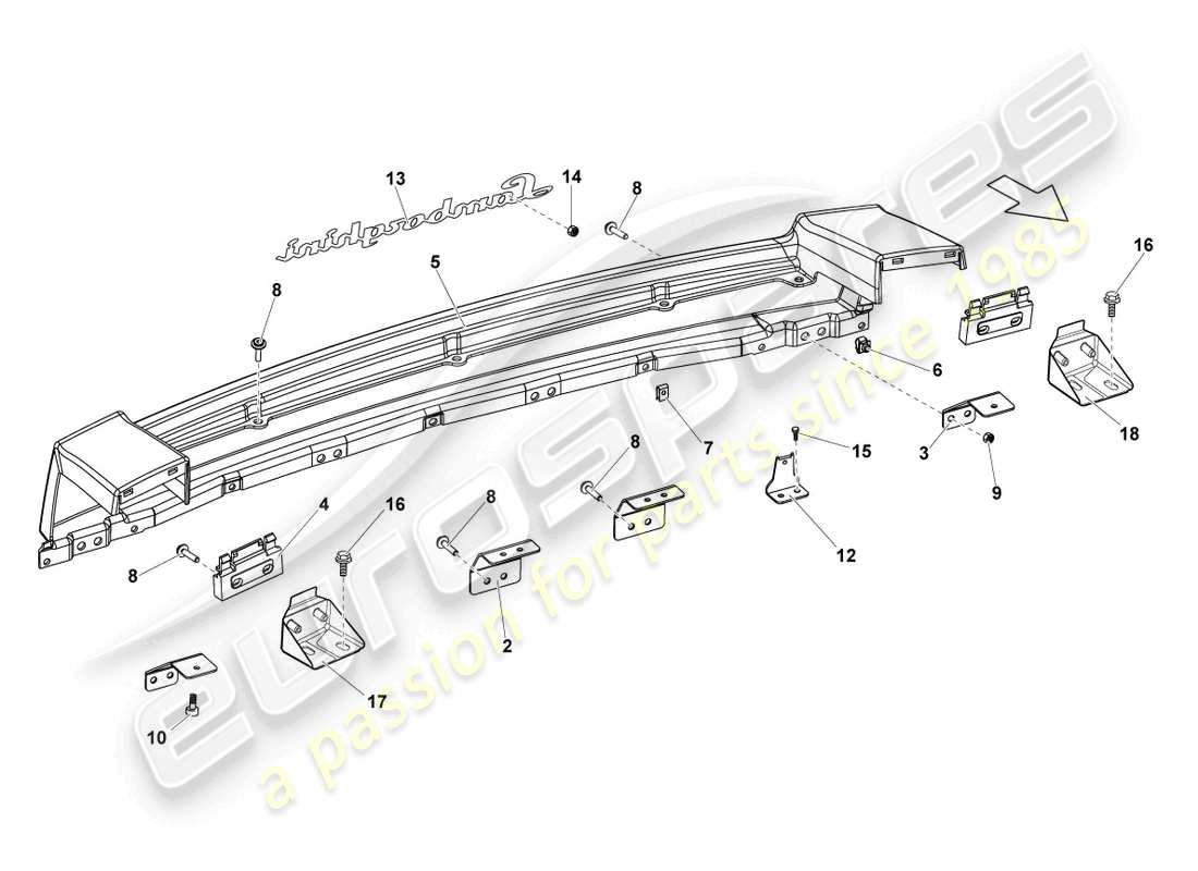 lamborghini gallardo spyder (2008) schéma des pièces trim