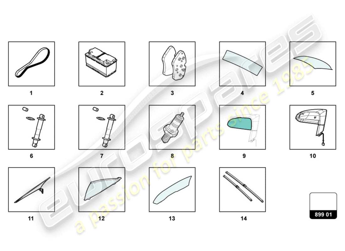 lamborghini gallardo coupe (2004) pour le choix diagramme de pièce