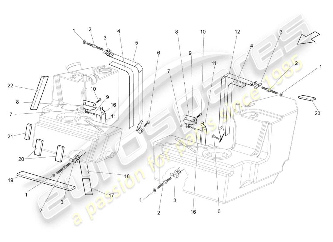 lamborghini superleggera (2008) attaches schéma des pièces