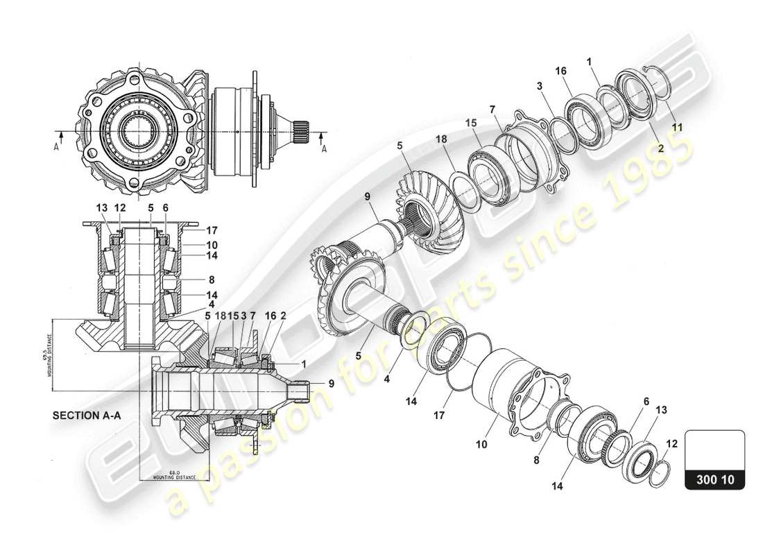 lamborghini super trofeo evo 2 (2022) assemblage de roue et pignon