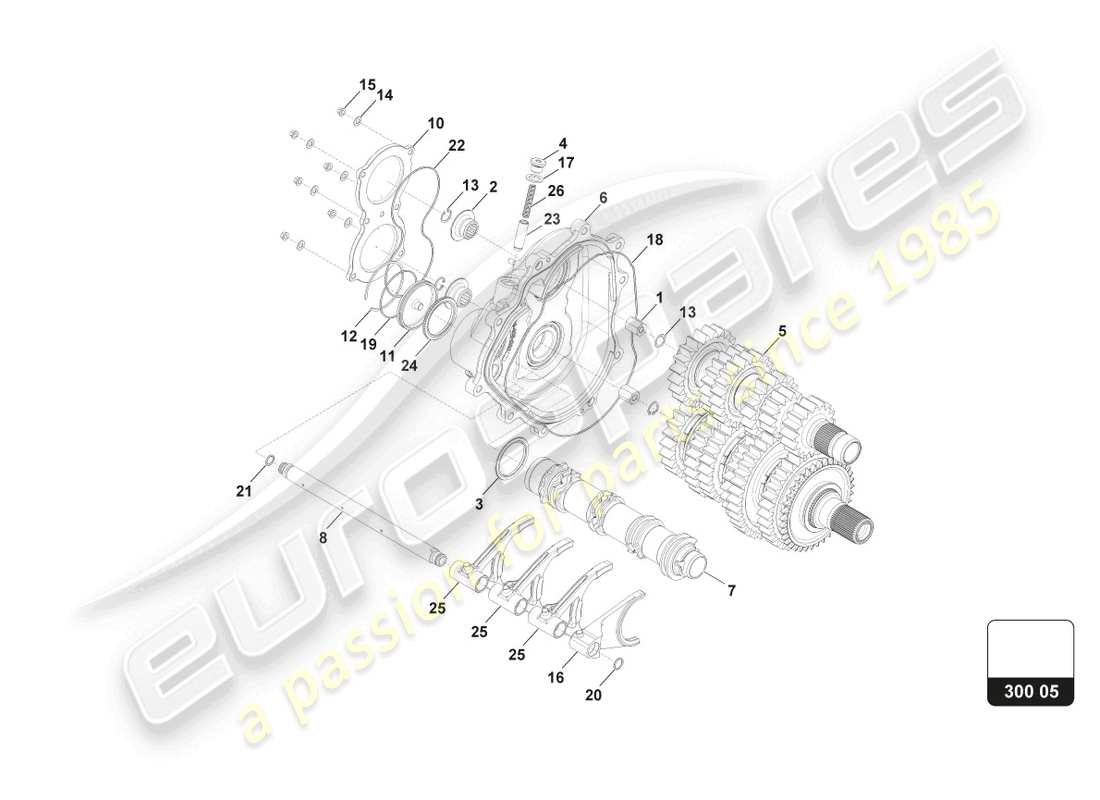 lamborghini super trofeo evo 2 (2022) assemblage de couvercle latéral droit schéma des pièces