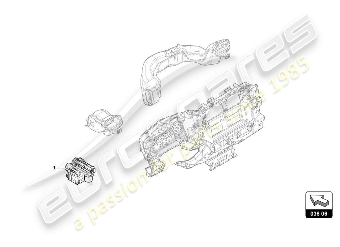 lamborghini urus s (accessories) perfume atomiser part diagram