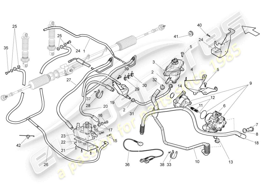 un schéma de pièces du catalogue de pièces lamborghini gallardo coupe (2008)