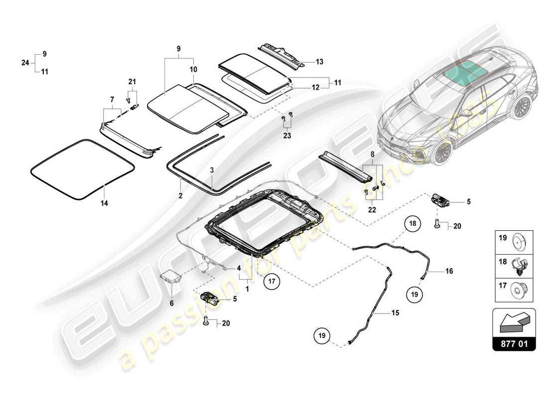 schéma de pièce contenant le numéro de pièce 4m8898055