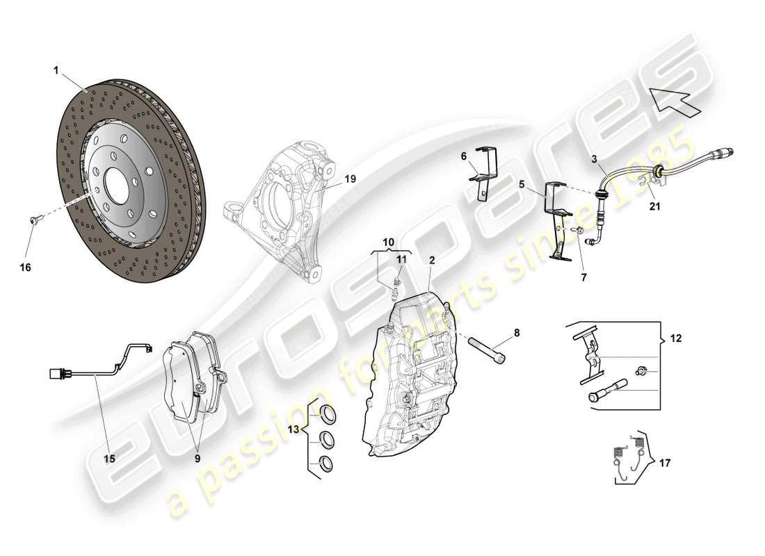 schéma de pièce contenant le numéro de pièce 400615105bk