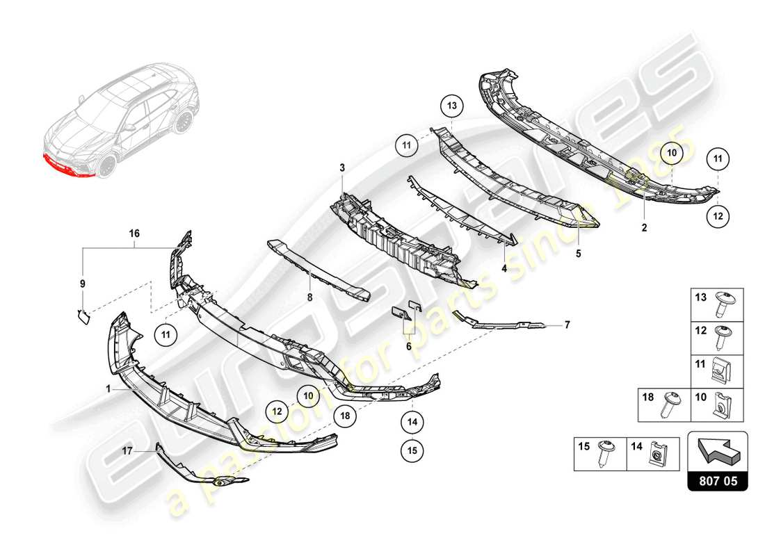 schéma de pièce contenant le numéro de pièce 4ml807834
