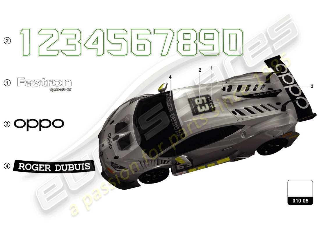 schéma de pièce contenant le numéro de pièce 4ta098076bp