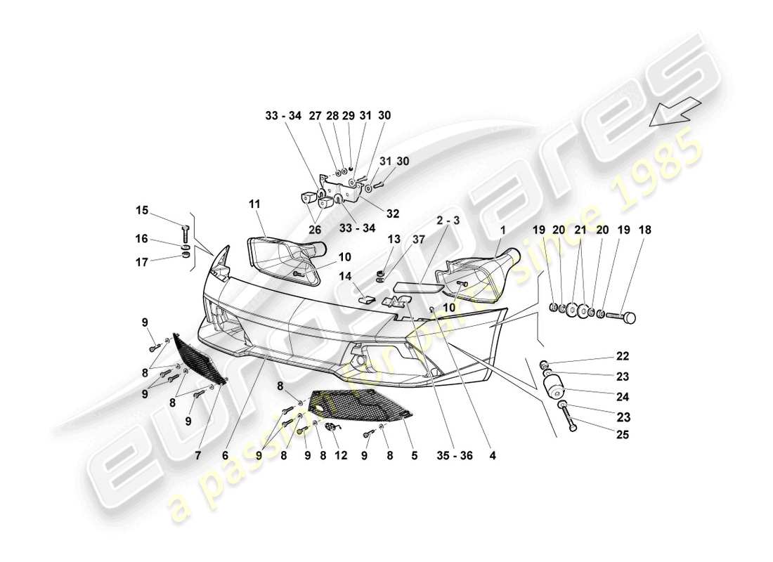 schéma de pièce contenant le numéro de pièce n10027004