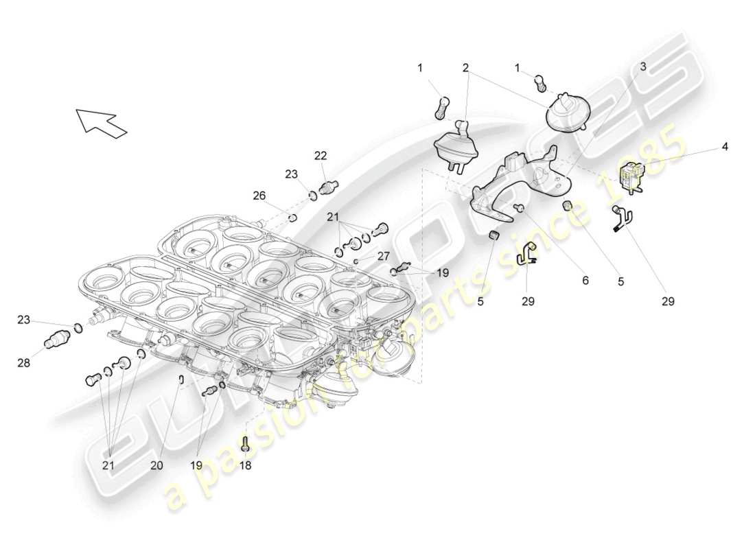 schéma de pièce contenant le numéro de pièce 07l133119a