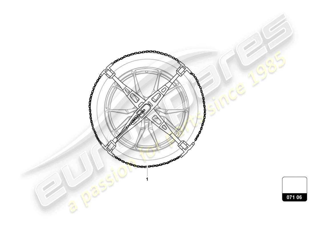 un schéma de pièces du catalogue de pièces lamborghini urus s (accessories)