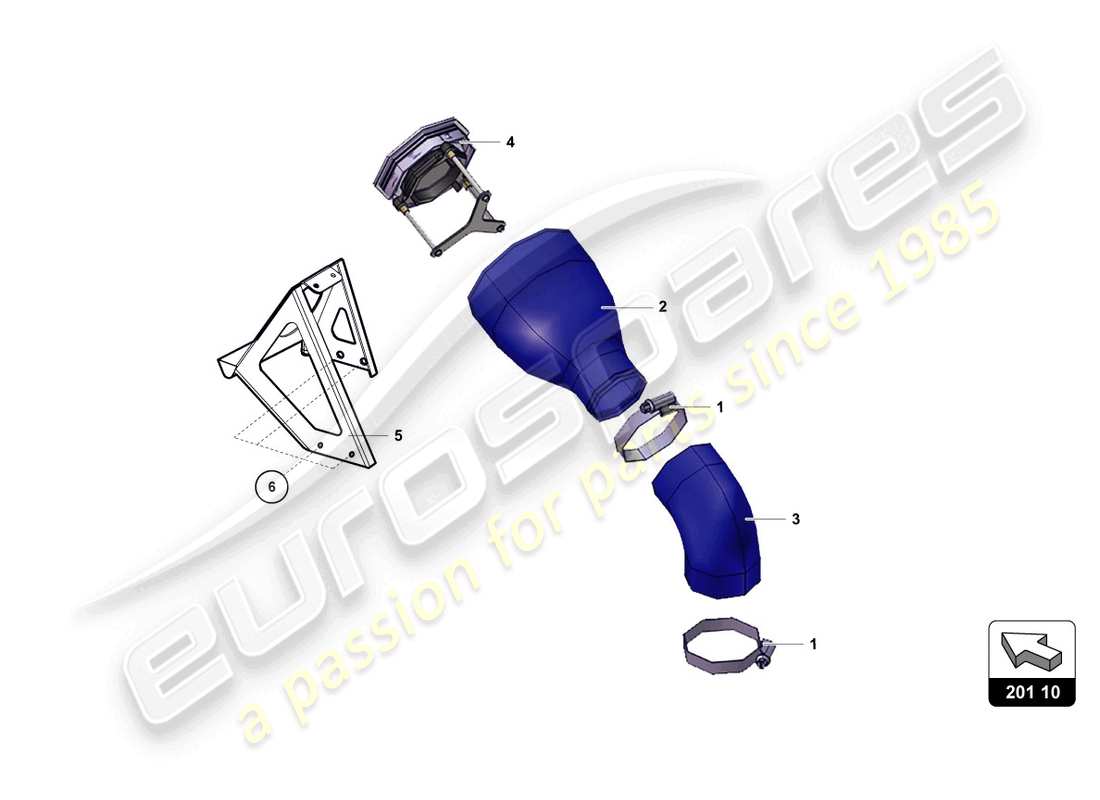 lamborghini super trofeo evo 2 (2022) diagramme des pièces de ravitaillement en carburant