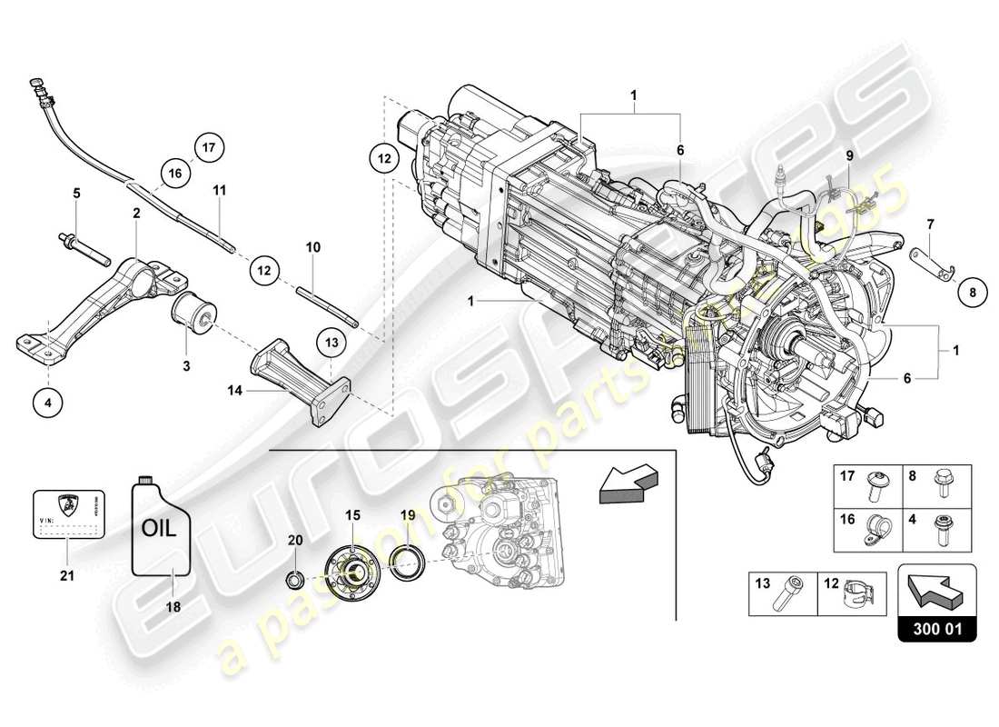 lamborghini countach lpi 800-4 (2022) 7 schéma des pièces