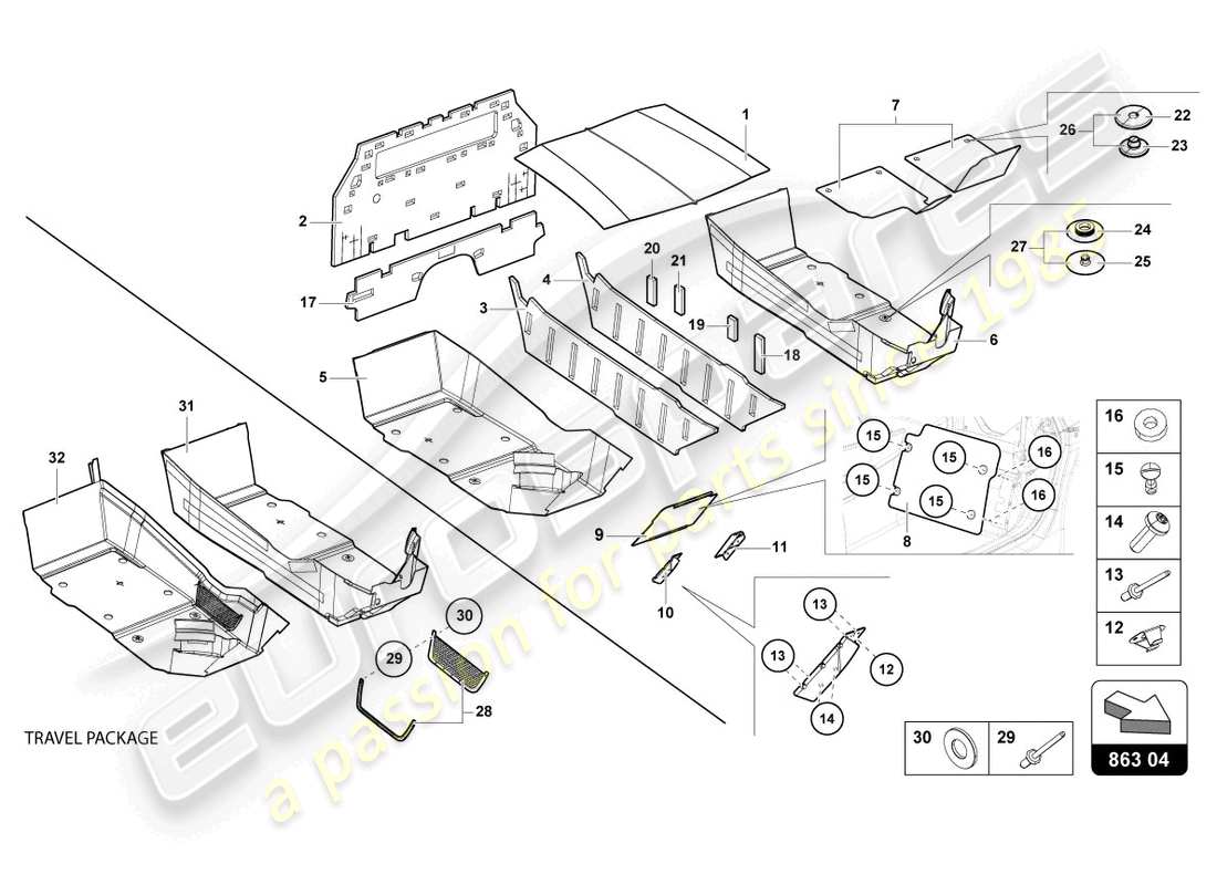 lamborghini ultimae (2022) décor intérieur schéma des pièces