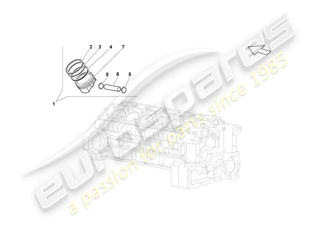 lamborghini reventon piston schéma des pièces