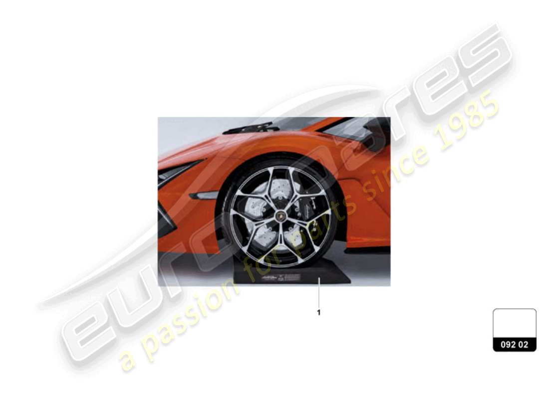 lamborghini revuelto coupe (accessories) coussin d'impact schéma des pièces