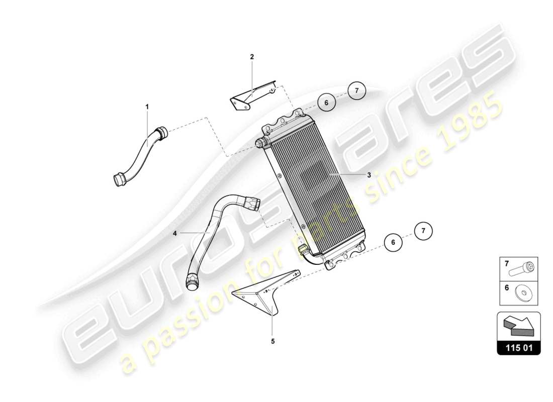 lamborghini super trofeo evo 2 (2022) système d'huile de boîte de vitesses schéma des pièces