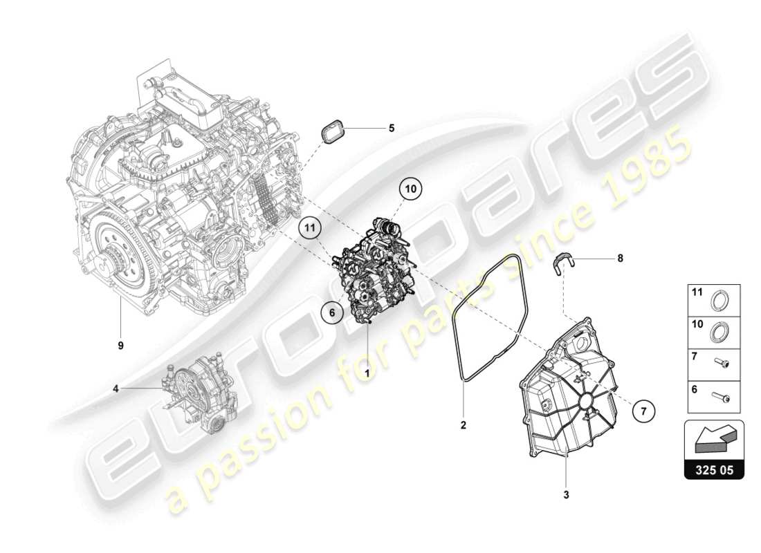 lamborghini evo coupe 2wd (2023) mécatronique avec logiciel schéma des pièces