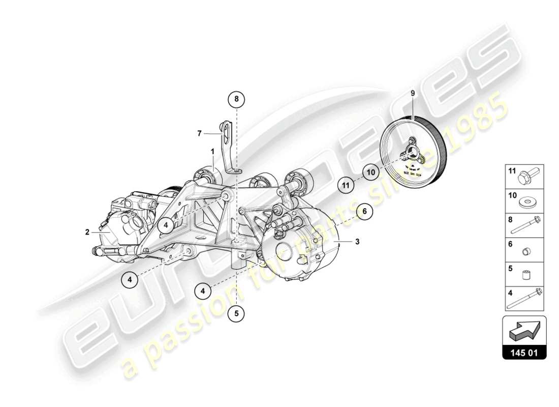 lamborghini lp770-4 svj roadster (2022) diagramme de pièce en v