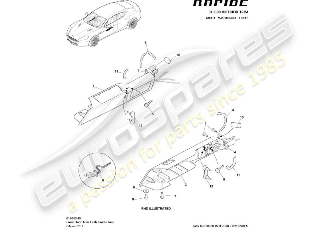 schéma de pièce contenant le numéro de pièce fd43-22614-cc