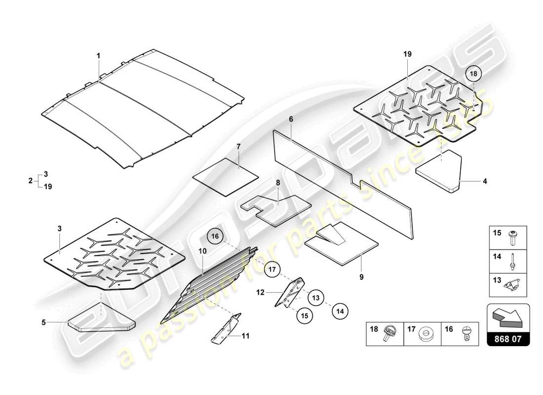 lamborghini ultimae (2022) décor intérieur schéma des pièces